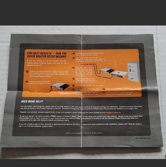 D-Link G WBR-2310 108 Mbps 4-Port 10/100 Wireless G Router - Picture 7 of 11